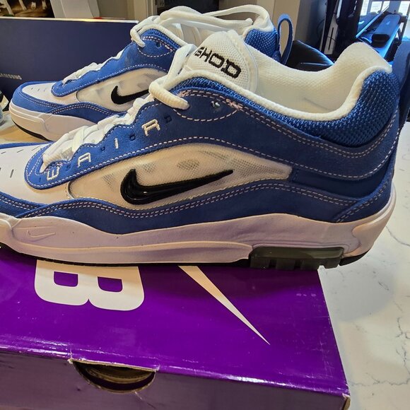 Nike Air Max ISHOD Men's Size 10 Blue White Skate Athletic Shoes FB2393 400 NEW - Picture 1 of 16